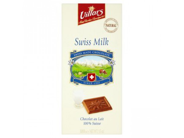 Villars швейцарский молочный шоколад 100 г